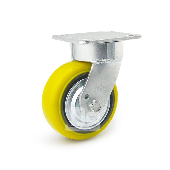 DS45 Series Iron Core Heavy Duty Polyurethane Tread Swivel Caster 