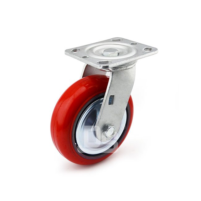 DS40 Series Cast Iron Core Polyurethane Tread Swivel Caster 