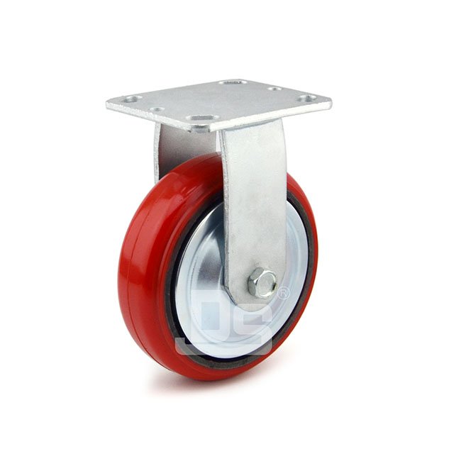 DS40 Series Cast Iron Core Polyurethane Tread Rigid Caster