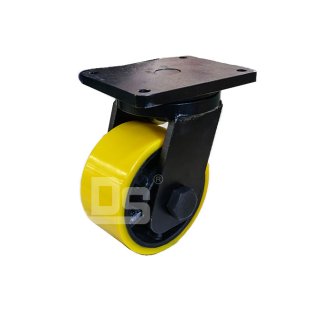 DS70 Series Iron Core Heavy Duty Polyurethane Tread Swivel Caster 