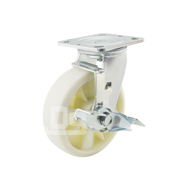 DS40 Series Nylon Swivel With Side Lock Brake Caster