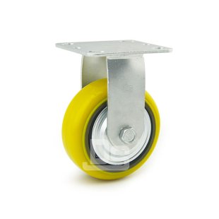 DS40 Series Cast Iron Core Heavy Duty Polyurethane Tread Rigid Caster
