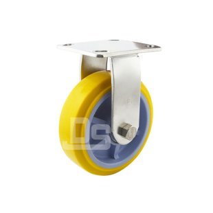 DS40 Series Plastic Core Polyurethane Tread  Stainless Steel Rigid Caster